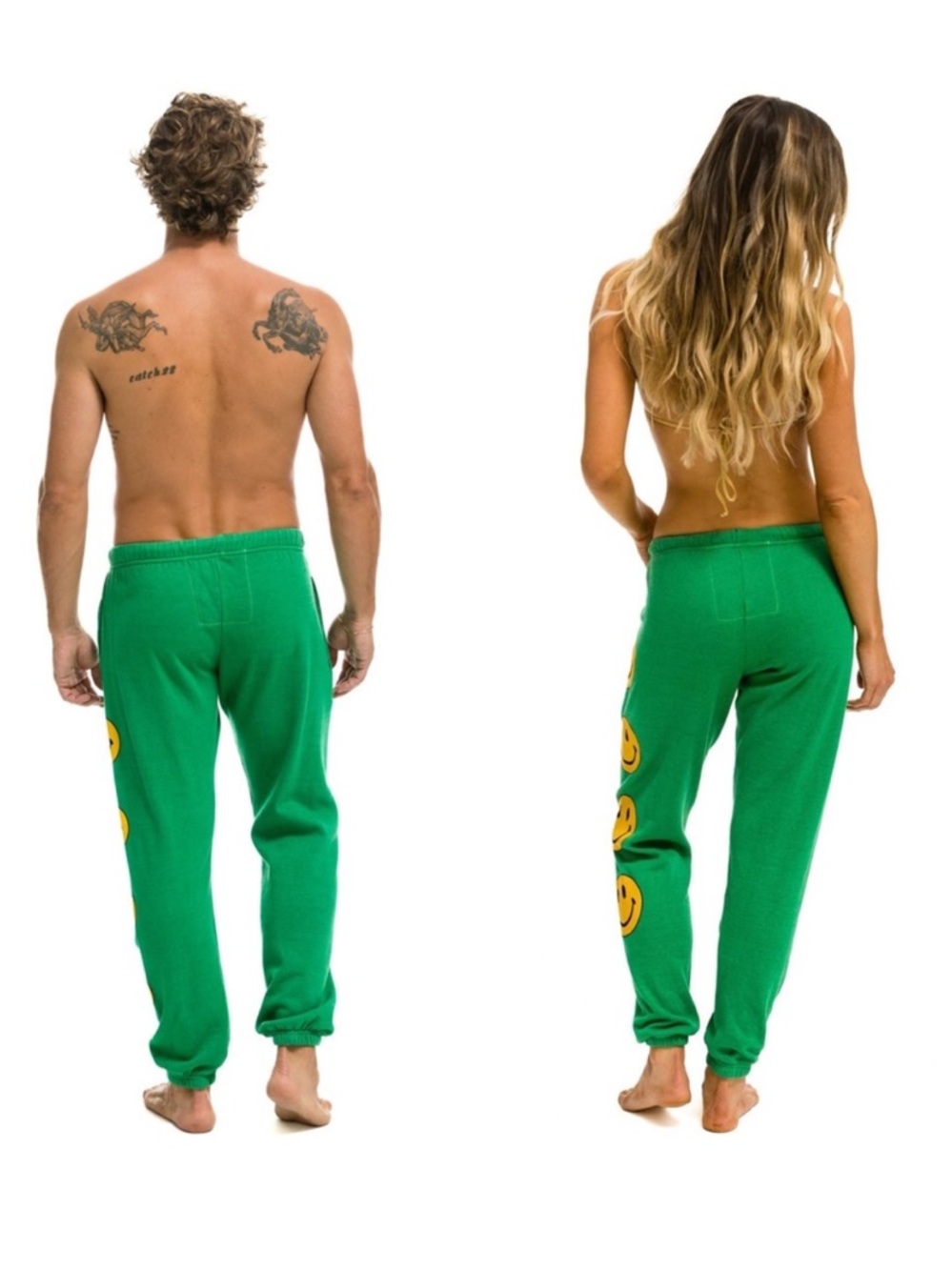 Aviator Nation Women’s Smiley 2 Sweatpants Joggers in Kelly Green size small - Picture 7 of 16